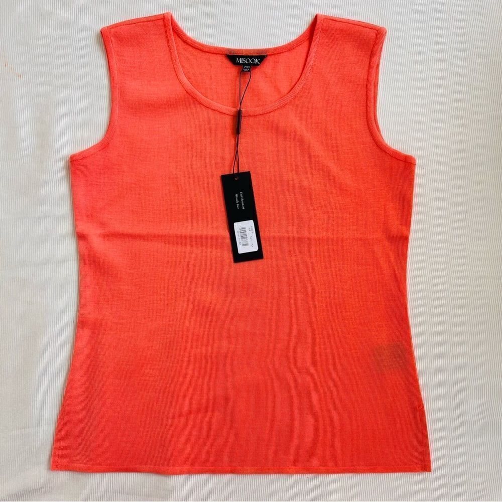 Misook Womens Petite Top Sleeveless Career Casual Fashion Wrinkle Free NWT PXS